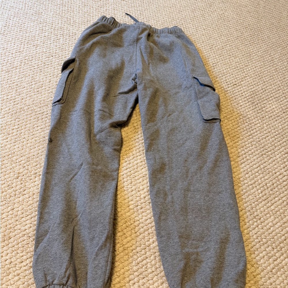 Lululemon Athletica Heather Gray Cargo Joggers